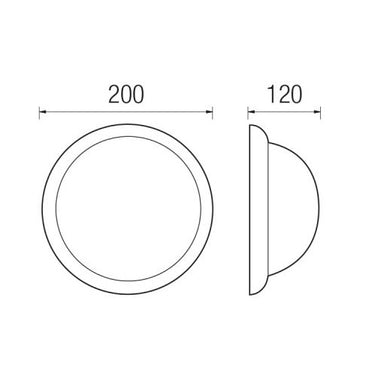 Perla Ø20Cm Con Diffusore In Vetro 40W E14 Boluce illuminazione Lampade da esterno